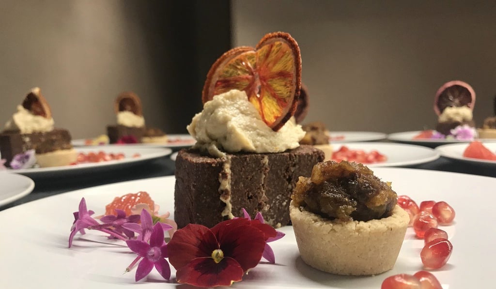 French chef Tina Barrat’s chocolate cake and minced pie. Photo: Kayla Hill French chef Tina Barrat’s chocolate cake and minced pie. Photo: Kayla Hill