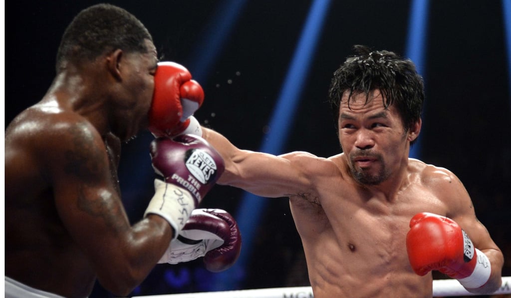Manny Pacquiao outclasses Adrien Broner in their Las Vegas bout. Photo: USA Today
