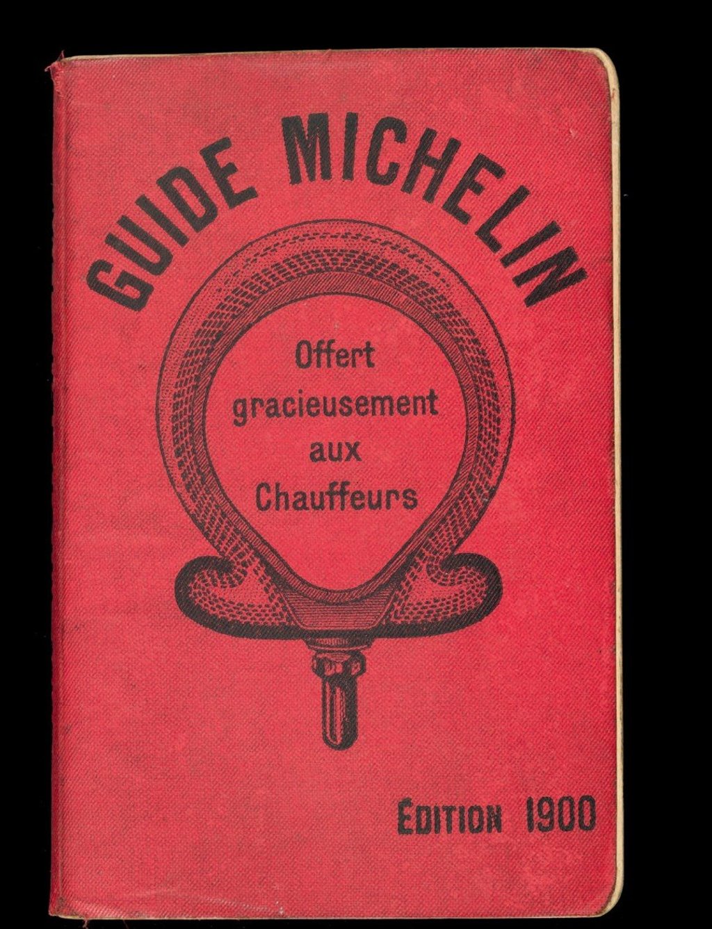 The first Michelin guide published in 1900.