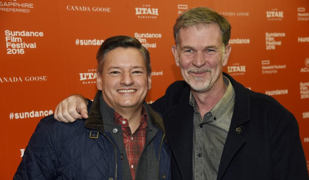Ted Sarandos (left) head of content acquisition for Netflix, and Reed Hastings, co-founder and CEO of Netflix. Photo: Chris Pizzello/Invision/AP