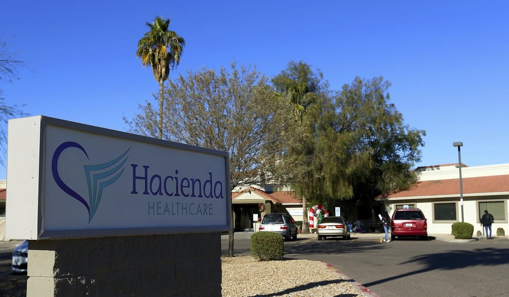Hacienda HealthCare in Phoenix. Two doctors who cared for an incapacitated woman who gave birth as a result of a sexual assault are no longer providing medical services at the long-term care centre, the company said on Sunday. Photo: AP Hacienda HealthCare in Phoenix. Two doctors who cared for an incapacitated woman who gave birth as a result of a sexual assault are no longer providing medical services at the long-term care centre, the company said on Sunday. Photo: AP