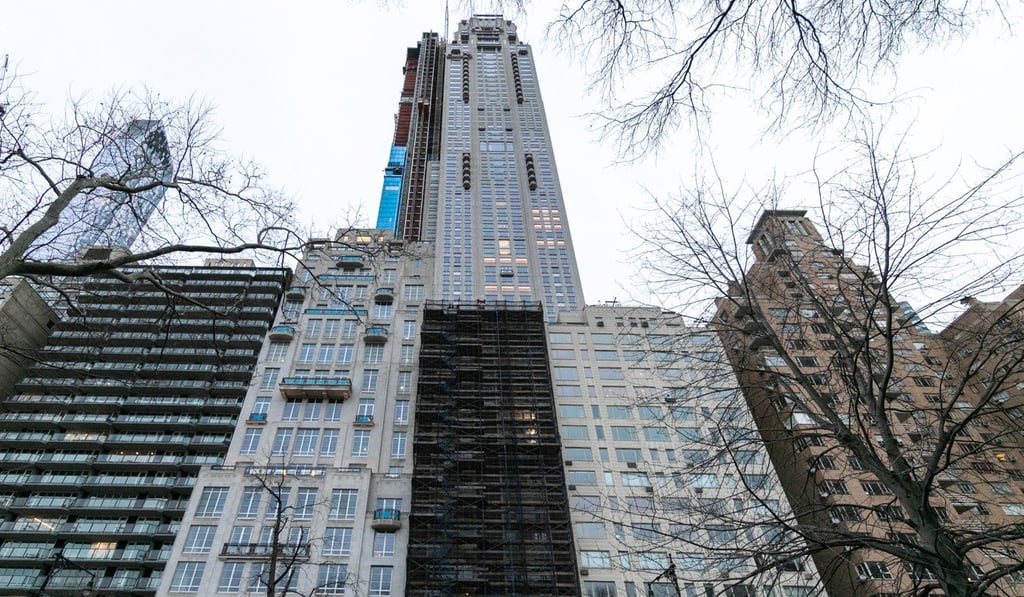 The 220 Central Park South building, in New York. Citadel founder Ken Griffin set a US record with the US$238 million purchase of a 24,000 square feet penthouse in the building. Photo: Bloomberg