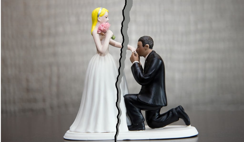 Despite vows of love forever, relationships can crack over time. Photo: Shutterstock Despite vows of love forever, relationships can crack over time. Photo: Shutterstock