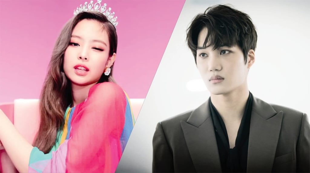 Kai (right), of the K-pop boy band EXO, revealed on New Year’s Day that he is dating Jennie (left), from the girl group BLACKPINK.