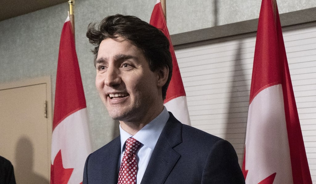 Canadian Prime Minister Justin Trudeau arriving for a cabinet meeting in Quebec this month. Photo: AP