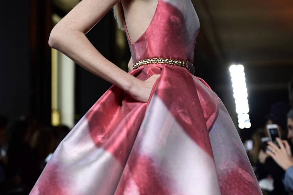 A model presents a creation from the spring/summer 2019 haute couture collection by Elie Saab at Paris Fashion Week. Photo: EPA-EFE