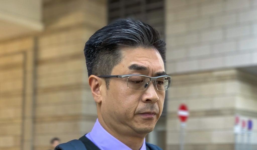 Leung Tin-hang said it was necessary to ask Joshua Wong about his political affiliations. Photo: Jasmine Siu