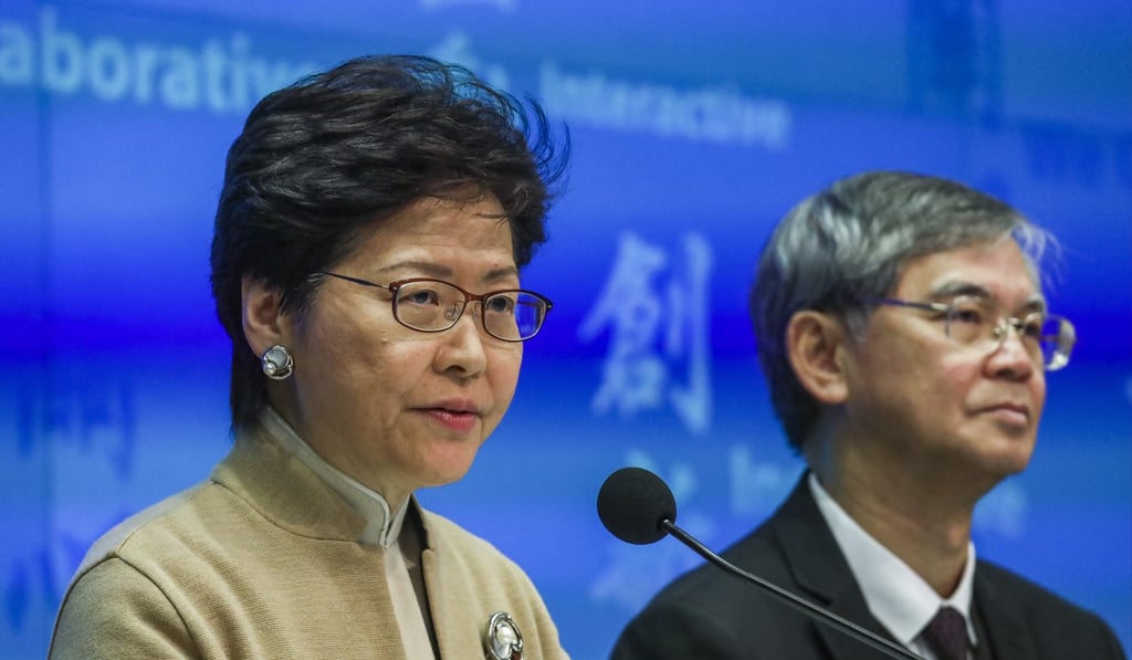 Chief Executive Carrie Lam announced a new monthly cash handout to compensate senior citizens who would be deprived of their regular allowances due to contentious revisions to the existing old-age benefit. Photo: Felix Wong/SCMP