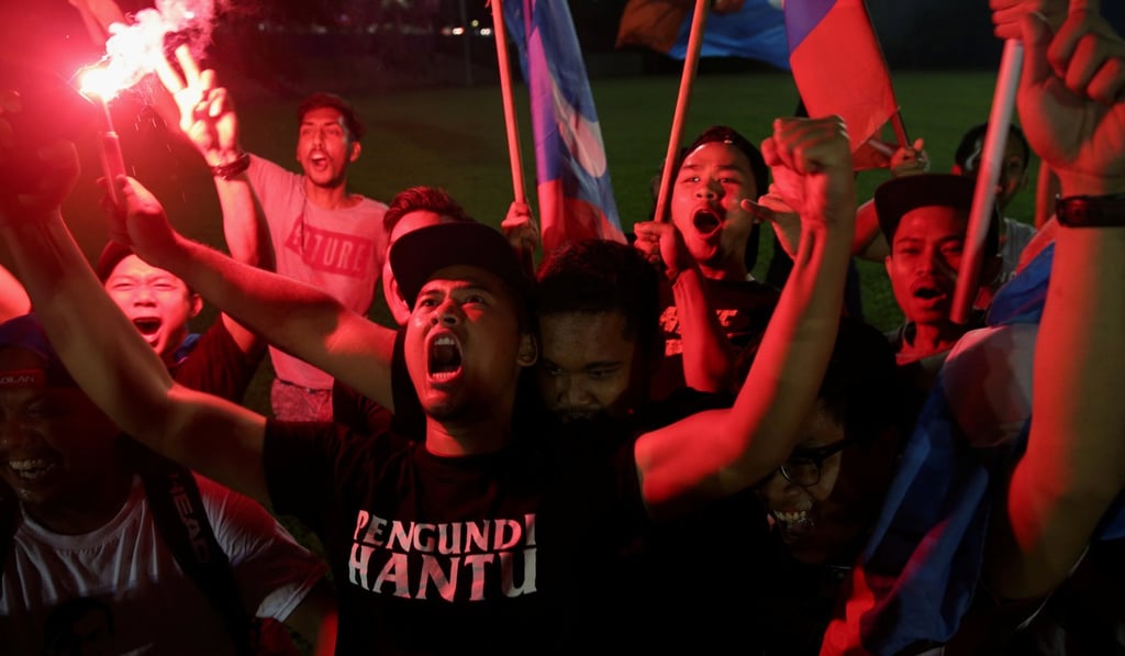 Pakatan Harapan supporters celebrate its election victory in May. Photo: Reuters
