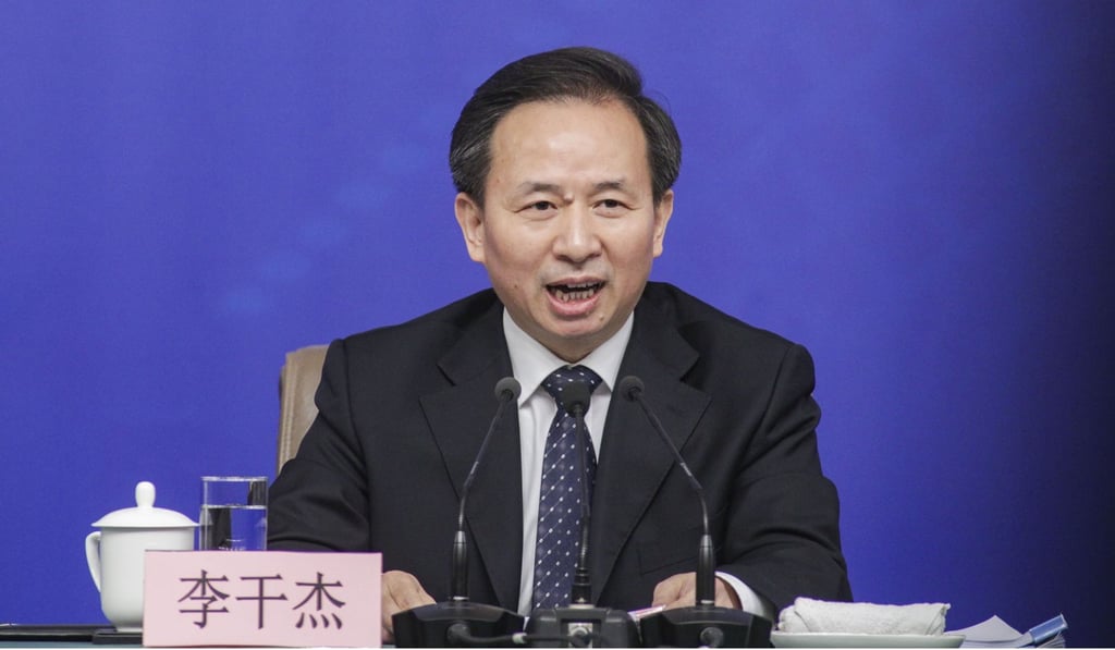 Environment minister Li Ganjie said views that “hype up the impact of environmental protection on economic development” should be opposed. Photo: Simon Song