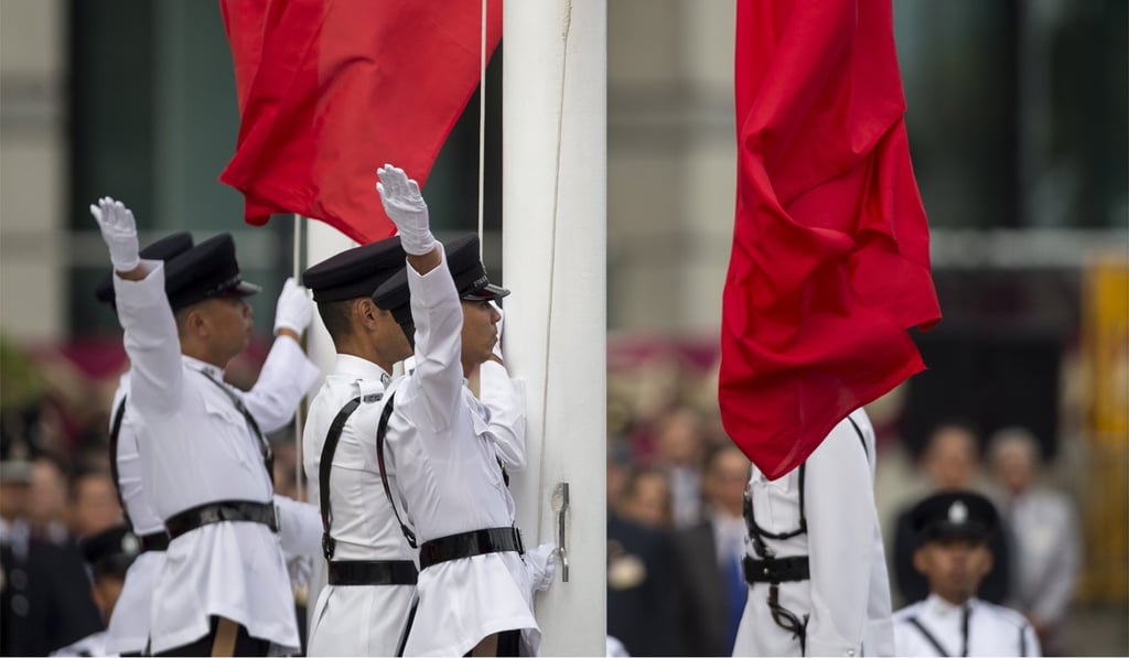 The constitutional order has ensured Hong Kong’s prosperity and stability, Carrie Lam says. Photo: EPA
