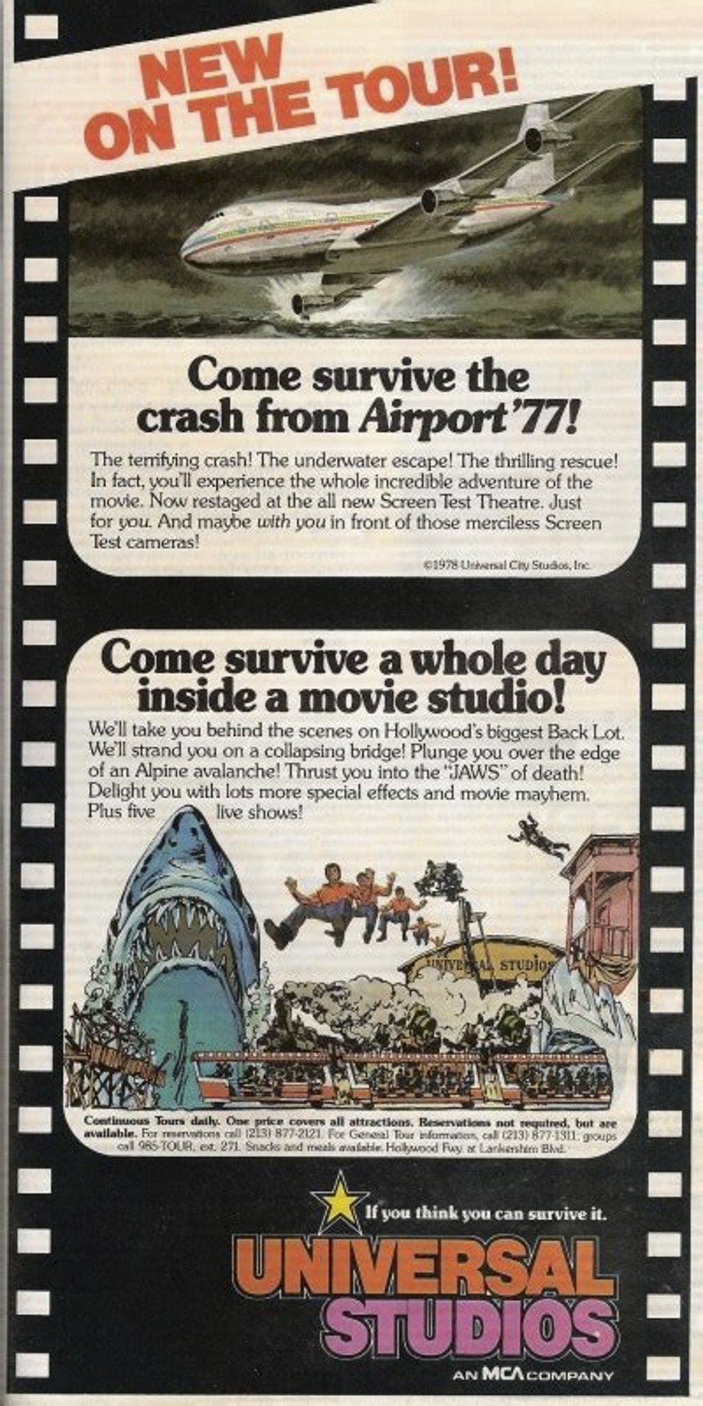 A Universal Studios Hollywood theme park attraction in the 1970s.