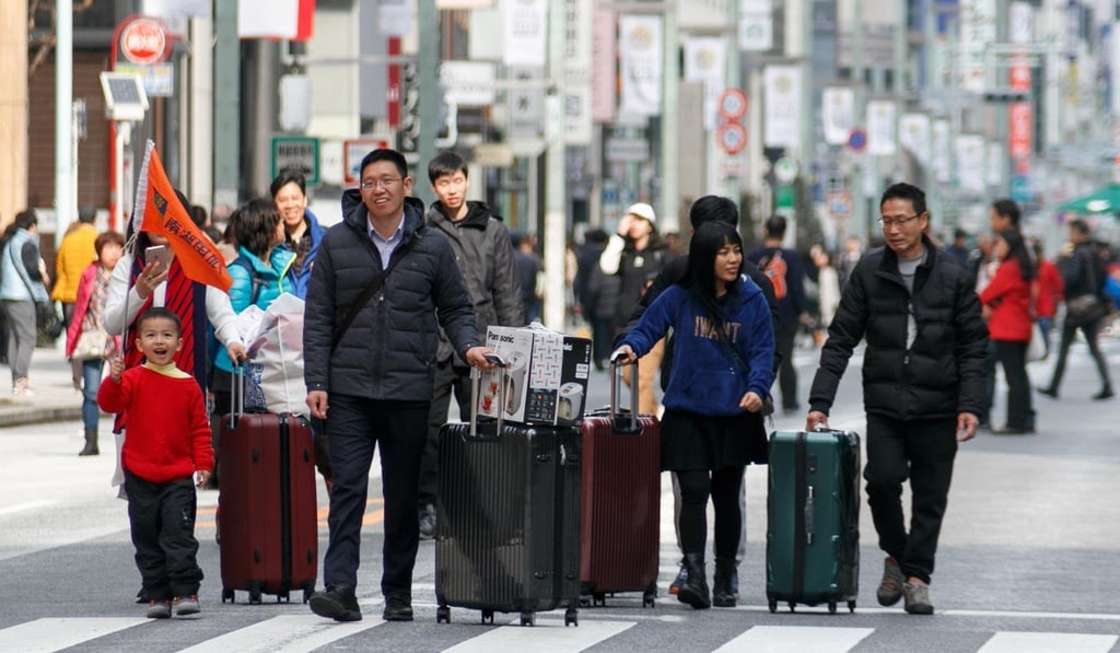 Tourists in Tokyo, Japan. The Land of the Rising Sun is expected to be the second most popular overseas destination for Chinese travellers during the Lunar New Year period, behind Thailand. Picture: Alamy