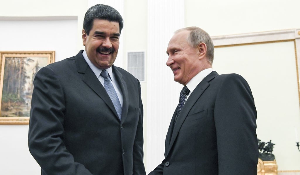 Russian President Vladimir Putin meets with Venezuela's President Nicolas Maduro at the Kremlin in Moscow in 2017. File photo: AP