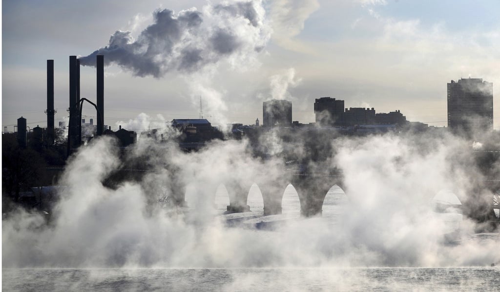 Extreme cold and record-breaking temperatures are crawling into parts of the US Midwest after a powerful snowstorm pounded the region. Photo: AP