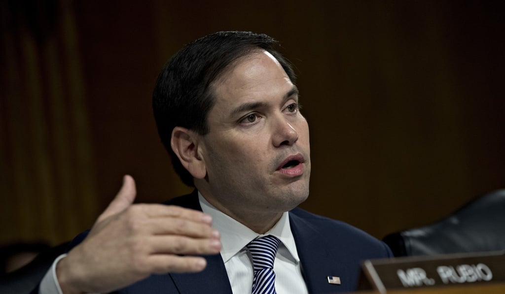 US Senator Marco Rubio, is one of 13 American lawmakers nominating Ilham Tohti for the Nobel Peace Prize. Photo: Bloomberg. US Senator Marco Rubio, is one of 13 American lawmakers nominating Ilham Tohti for the Nobel Peace Prize. Photo: Bloomberg.