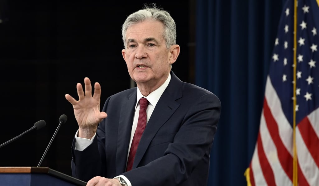 Federal Reserve Chairman Jerome Powell speaks at a news conference in Washington in December. Photo: AP Federal Reserve Chairman Jerome Powell speaks at a news conference in Washington in December. Photo: AP