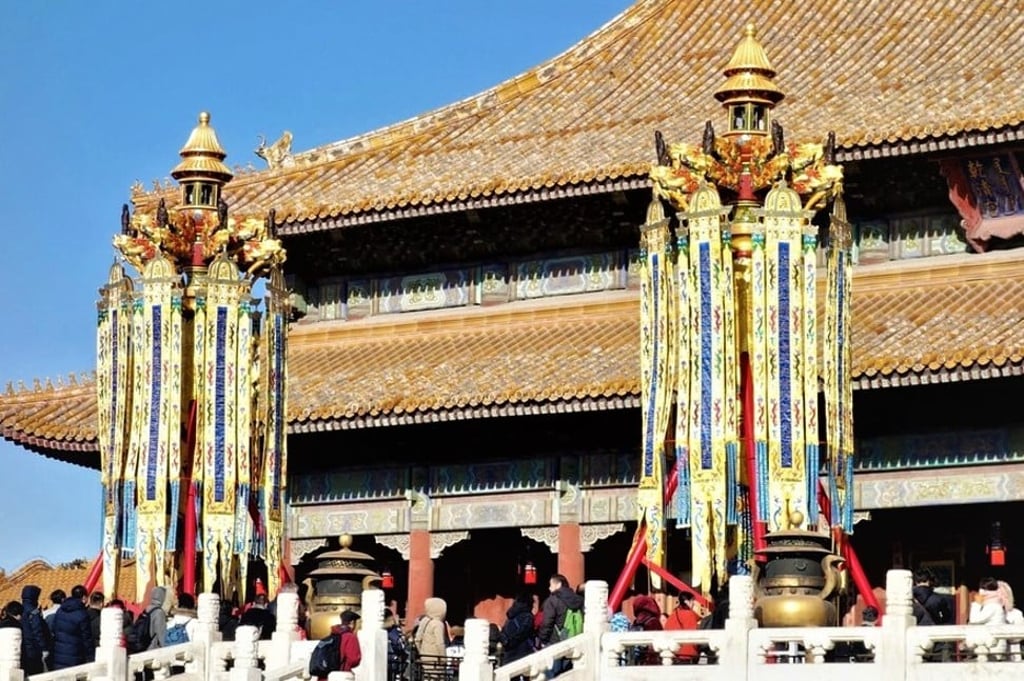 The heavenly lanterns and longevity lanterns on display in the Forbidden City are historically accurate reconstructions created by researchers at Beijing’s Palace Museum. The heavenly lanterns and longevity lanterns on display in the Forbidden City are historically accurate reconstructions created by researchers at Beijing’s Palace Museum.