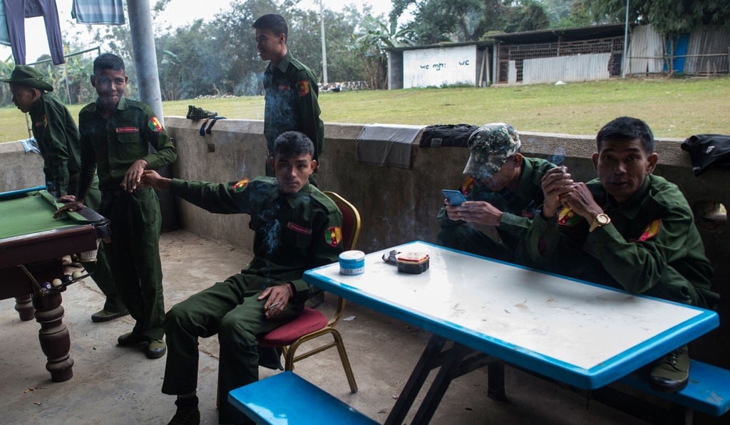 Pan Say militiamen at their base in Muse in Shan state. Photo: AFP Pan Say militiamen at their base in Muse in Shan state. Photo: AFP