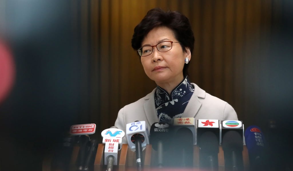Carrie Lam said she was disappointed by the K.Y. Cheng