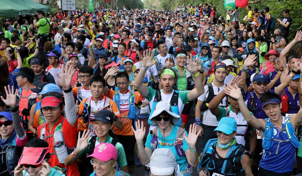 Thousands of Hongkongers enjoy the outdoors as they set off on the Oxfam Trailwalker in 2018. Photo: Dickson Lee