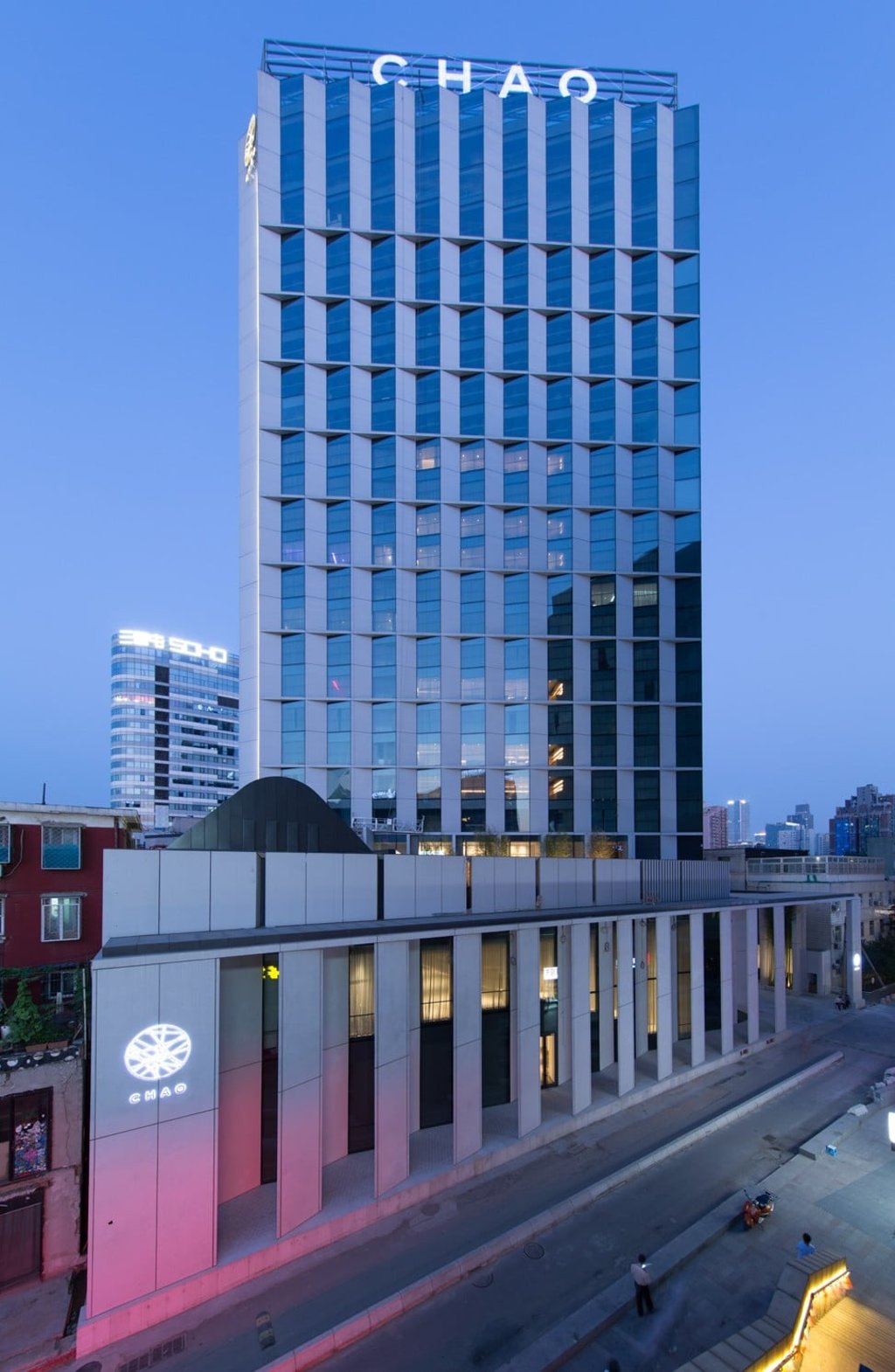 CHAO hotel is located in Beijing’s Sanlitun district, which is known for its fashionable dining and nightlife scene.