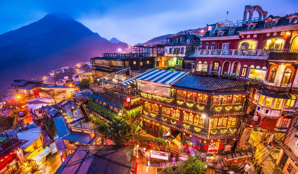 Hillside teahouses in Jiufen. Photo: Alamy