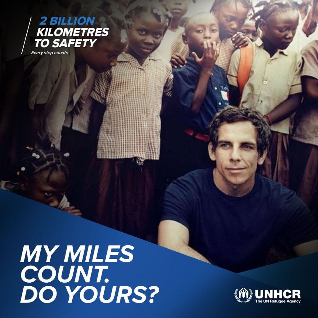 American actor Ben Stiller is among the celebrities backing the campaign. Photo: UNHCR