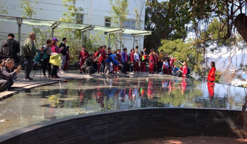 Visitors at Chinese University. Photo: CUHK Student Union Candidate Cabinet ‘Aurora’ Facebook page