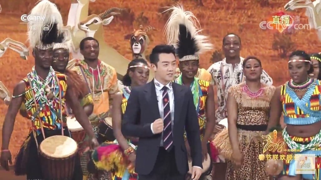 The annual variety show has featured African dancers in the past. Photo: CCTV via YouTube