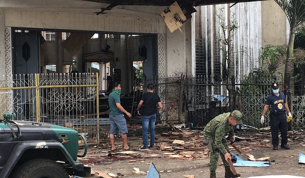 An attack on a Catholic church in Jolo killed 21 people at mass on January 27. Photo: Xinhua