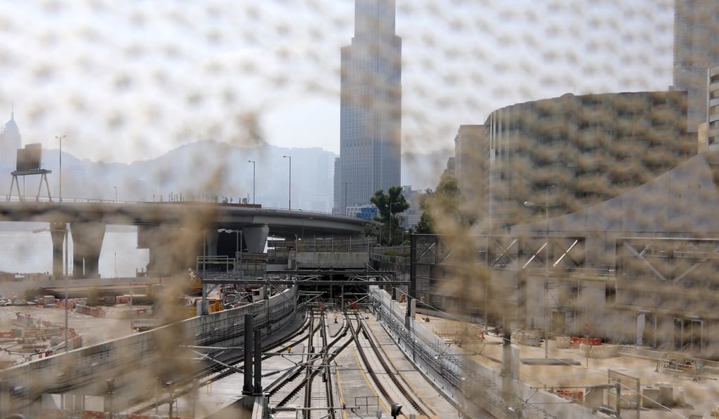 The construction site at Hung Hom station for the Sha Tin-Central link. Photo: Sam Tsang