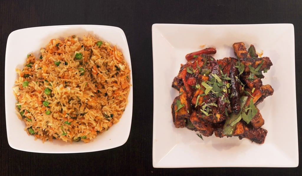 Kimchi rice and Tai Pai Paneer at London’s Hakkaland Restaurant. Photo: Mike Clarke