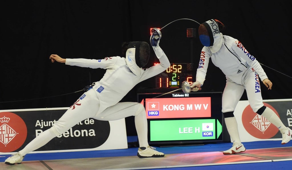 Vivian Kong wins the gold medal at the world cup. Photos: Facbook/FIE