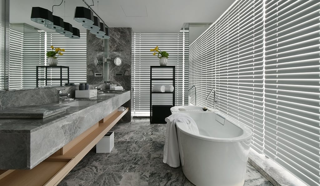 A bathroom at Silks Club hotel.