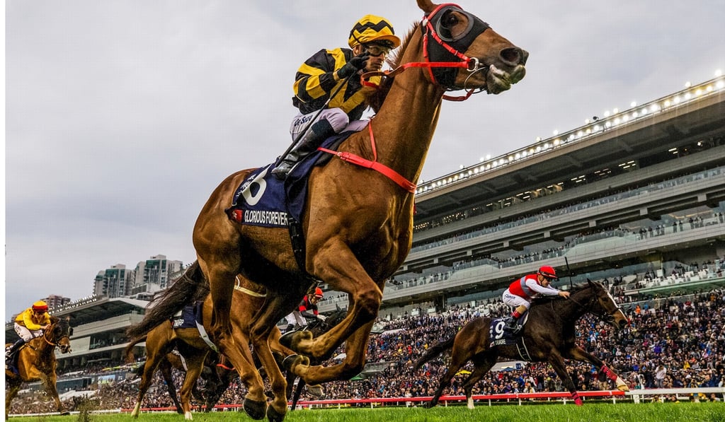 Glorious Forever wins the 2018 Longines Hong Kong Cup at Sha Tin last December.