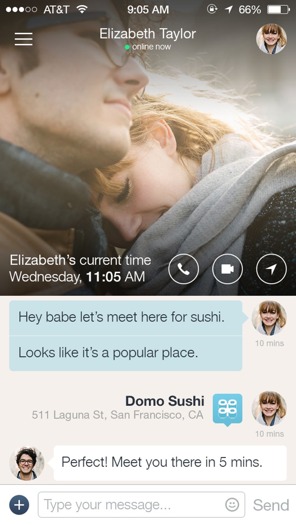 The Couple app allows lovers to exchange photos and videos and make calls.