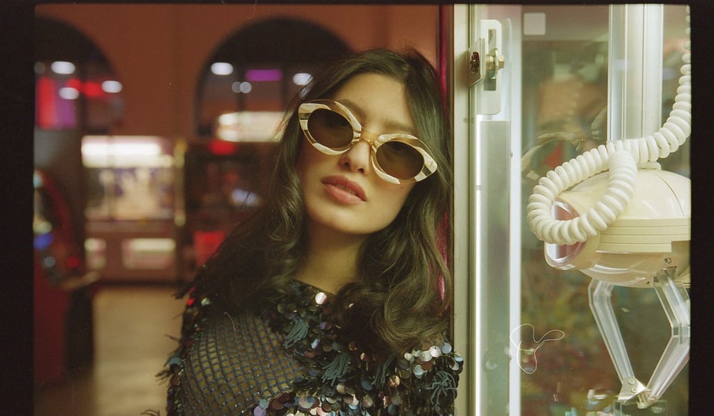 A pair of Møy Atelier sunglasses.