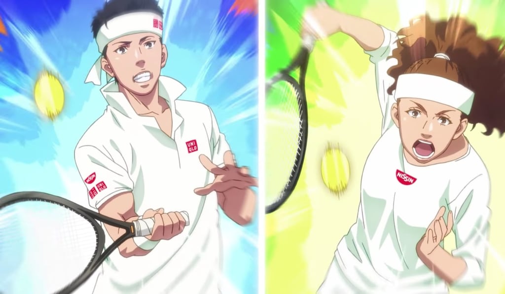 Naomi Osaka’s anime counterpart (right) caused uproar due to the cartoon’s noticeably lighter skin. Photo: Youtube