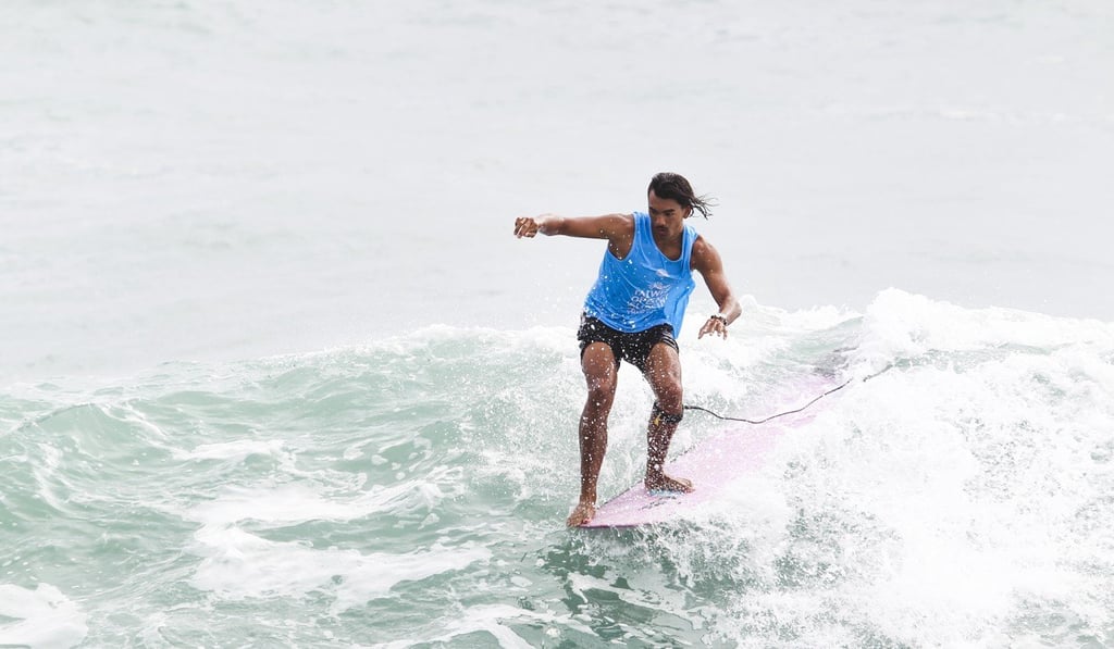 Rory Pan at the 2018 Taiwan Open World Longboard Championships. Photo: WSL/Tim Hain