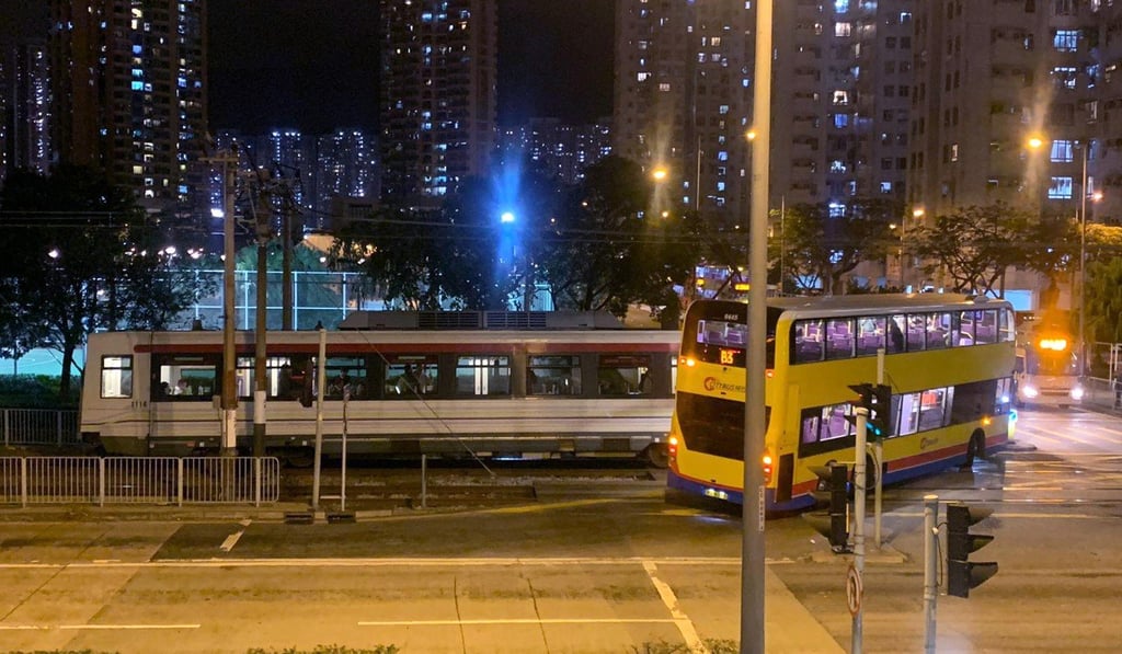 The bus was turning left at the junction. Photo: Handout