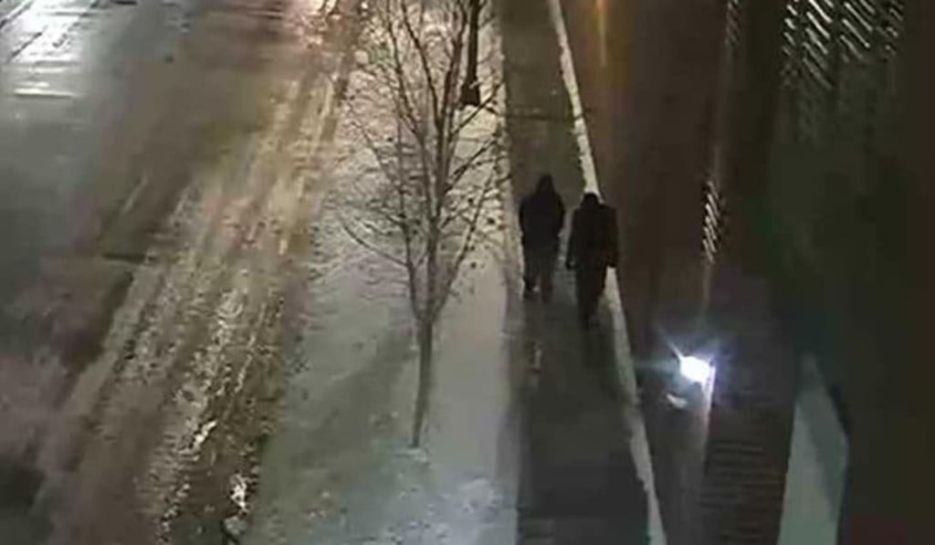 A CCTV screenshot released by Chicago Police that is said to show Jussie Smollett's attackers. Photo: Chicago Police Department