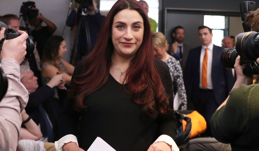 Labour MP Luciana Berger at the news conference in London on February 18, 2019. Photo: Reuters