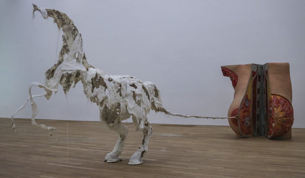 Uterusland by artist Raphaela Vogel on show at the Tai Kwun exhibition. Photo: Winson Wong