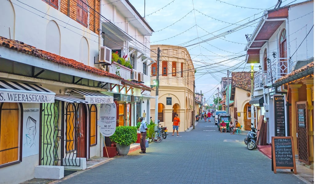 A colourful street in Galle Fort. Picture: Shutterstock