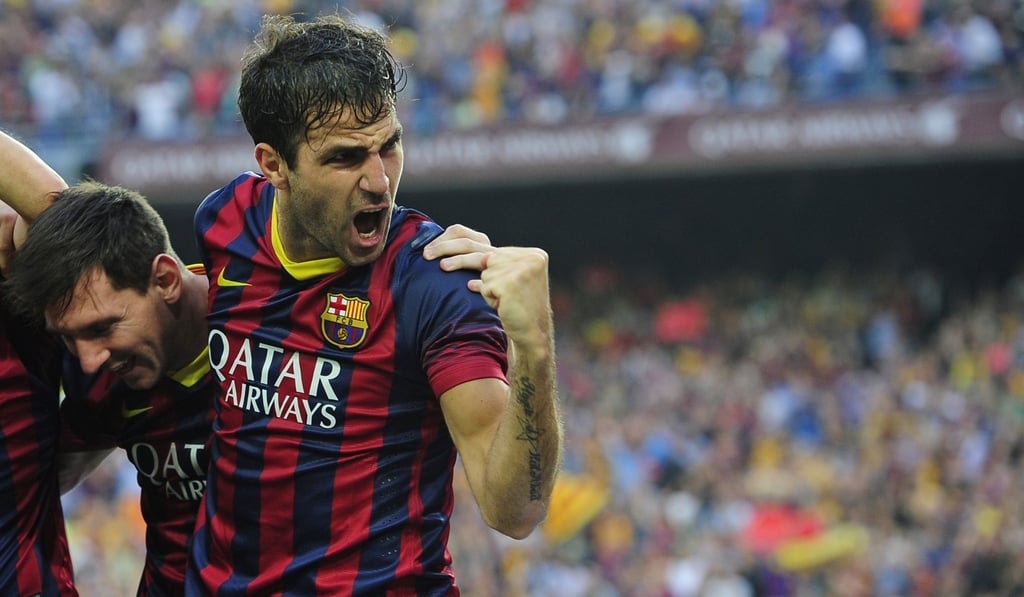 Cesc Fabregas played for Barcelona from 2011 to 2014 before his move to Chelsea. Photo: AP