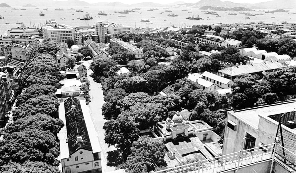 The Whitfield Barracks in Tsim Sha Tsui in 1968, with the original Kowloon mosque in the foreground. Photo: SCMP
