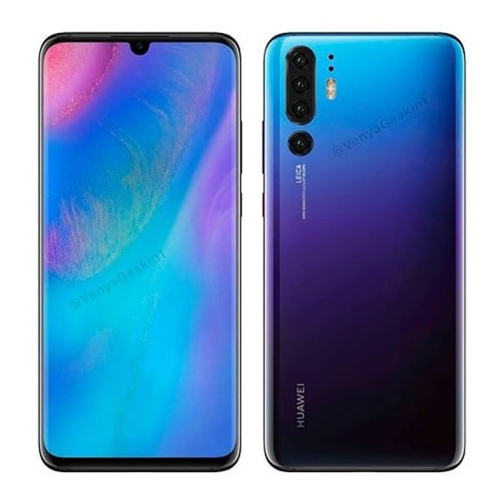 What Huawei’s P30 smartphone could look like. Photo: Techettle/Twitter