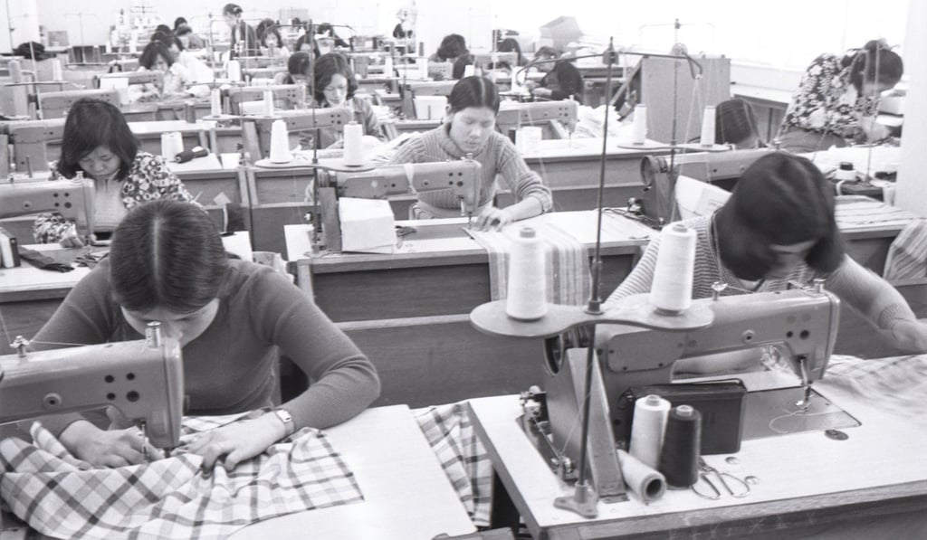 Workers at a Hung Hom garment factory in 1978. Photo: SCMP