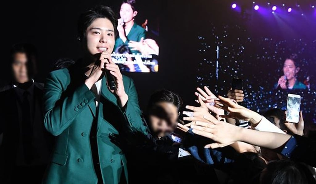 Actor Park Bo-gum’s visit to Bangkok was the third stop on his current tour of Asia. Photo Blossom Entertainment
